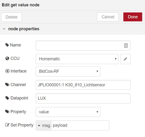 get value node example